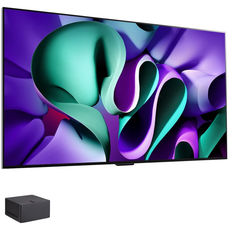 تلویزیون بدون سیم ال جی  77M4 به همراه دستگاه Zero Connect Box مدل WM24EA
