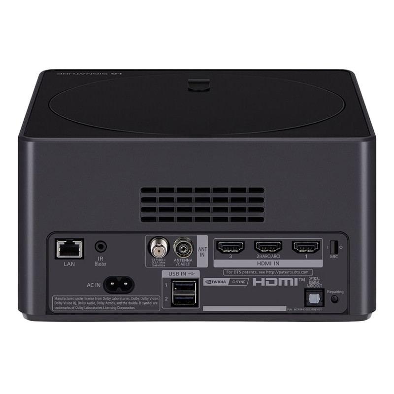 طراحی پشت و پورت های ورودی و خروجی  زیرو کانکت باکس تلویزیون ال جی 97M4