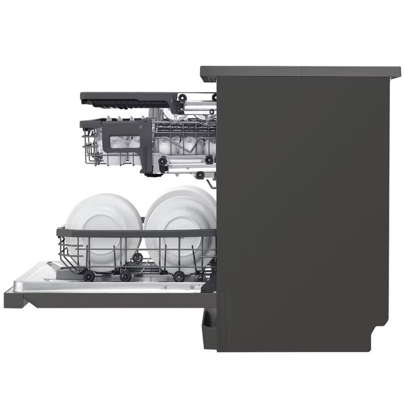 قابلیت تنظیم ارتفاع سبد ماشین ظرفشویی ال جی مدل DFC335HD