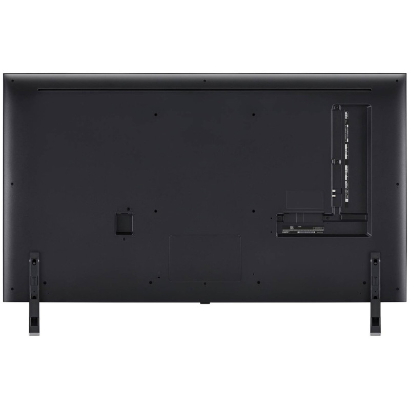طراحی نمای پشت تلویزیون 55QNED85 2024 با پایه نصب شده در حالت ساندبار