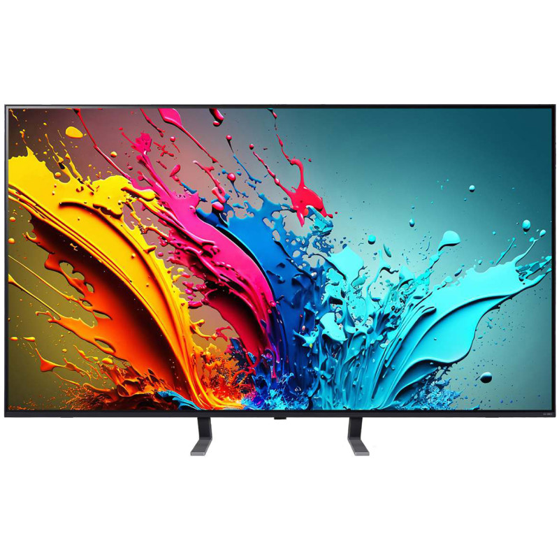 تلویزیون 2024 65QNED85 در حالت پایه های ساندبار نزدیک به هم (Soundbar Position 2)