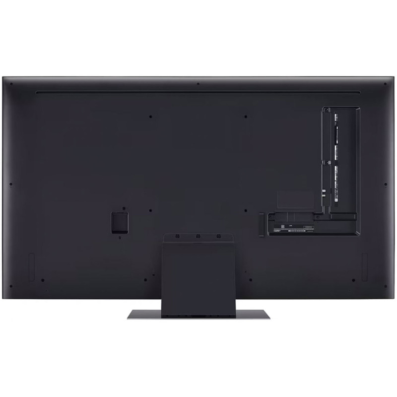 طراحی و نمای پشت تلویزیون 55QNED86 2024 با پایه نصب شده در حالت ساندبار