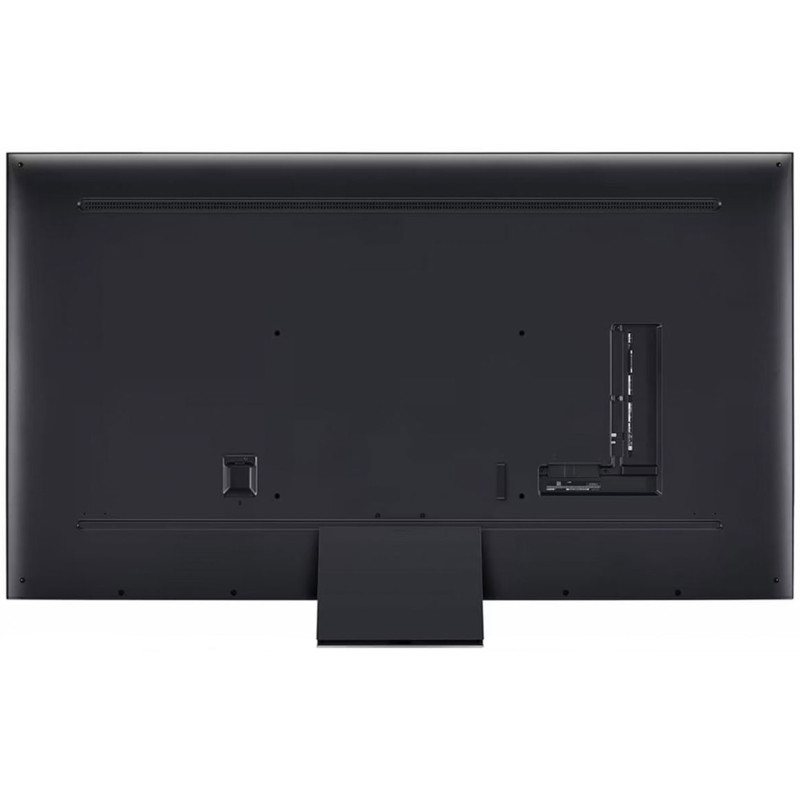 طراحی و نمای پشت تلویزیون 86QNED86 2024 با پایه نصب شده در حالت ساندبار