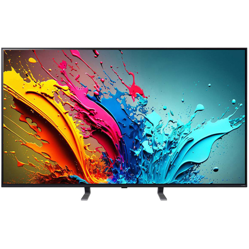 تلویزیون LG 75QNED85 در حالت پایه های نزدیک به هم (Narrow Position) محصول 2024