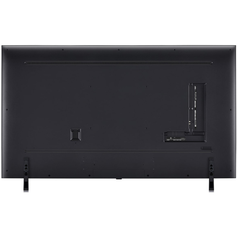 طراحی نمای پشت تلویزیون 75QNED85 2024 با پایه نصب شده در حالت ساندبار