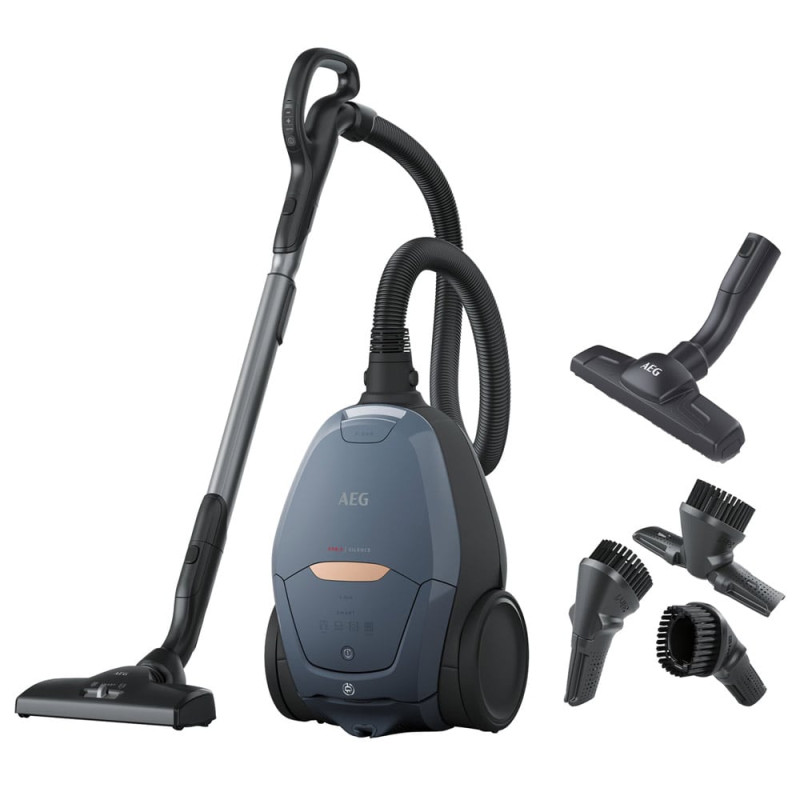 جارو برقی آاگ VX82-1-5db همراه با نازل های مخصوص تمیز کردن سطوح مختلف