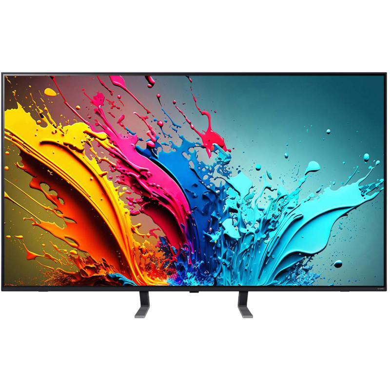 تلویزیون 2024 86QNED85 با پایه های در حالت ساندبار دو (Soundbar Position 2)