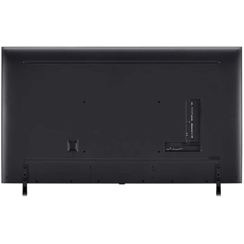 طراحی نمای پشت تلویزیون 86QNED85 2024 با پایه نصب شده در حالت ساندبار