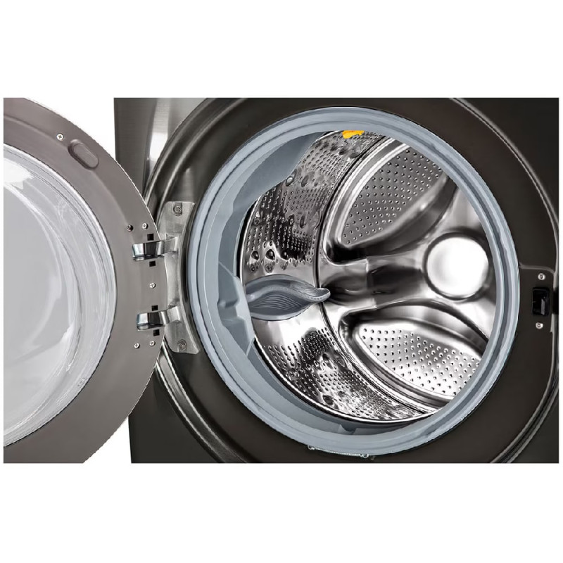 ماشین لباسشویی ال جی WDV2101 رنگ مشکی با دیگ شستشوی استیل ضد زنگ