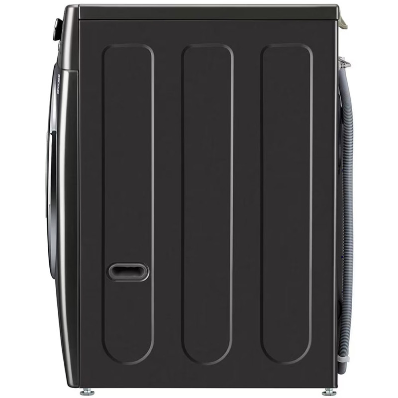 ماشین لباسشویی الجی WDV2 رنگ مشکی از نمای بغل