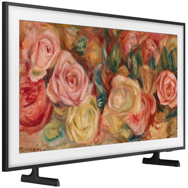 تلویزیون Samsung Frame 50LS03D 2024 با پایه های نصب شده در حالت ساندبار (Soundbar Position)