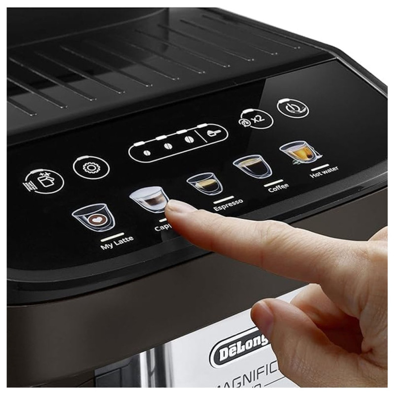 کنترل پنل اسپرسوساز تمام اتوماتیک دلونگی برای نوشیدن سرد وگرم