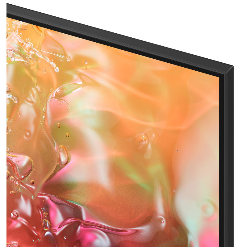 حاشیه ها و قاب باریک اطراف صفحه نمایش تلویزیون Samsung 43DU7200