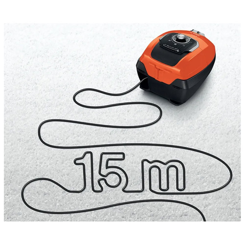 جاروبرقی بوش سری 8 دارای سیم برق 12 متری و شعاع کارکرد 15 متر