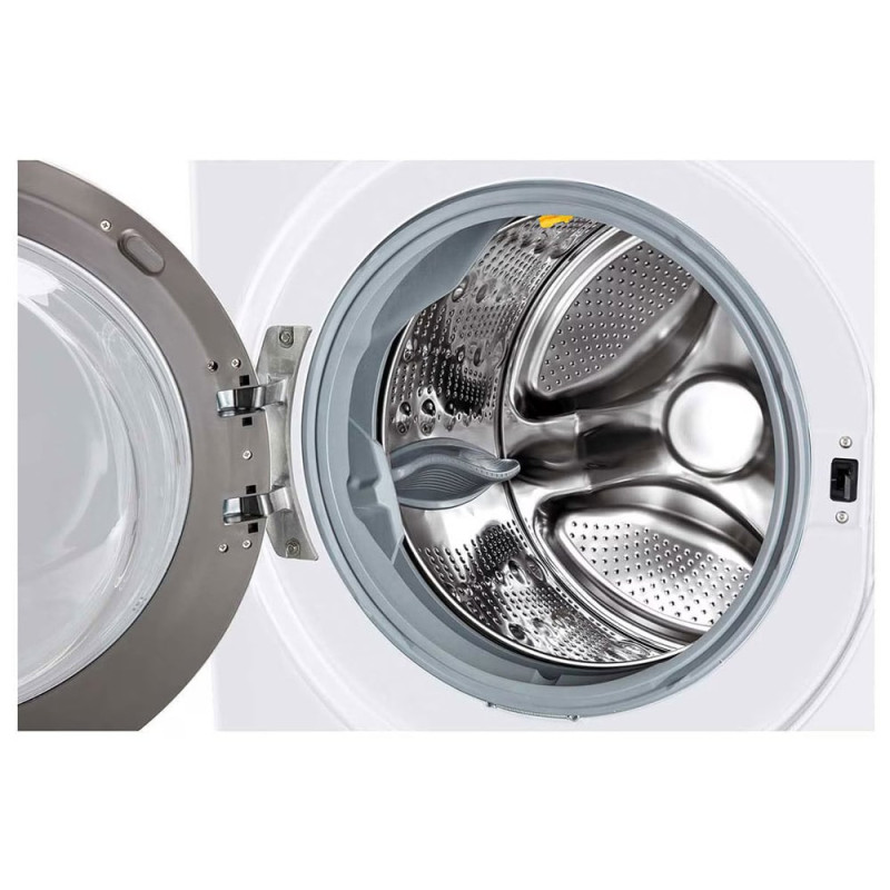 ماشین لباسشویی ال جی WDV2102 رنگ سفید با دیگ شستشوی استیل ضد زنگ