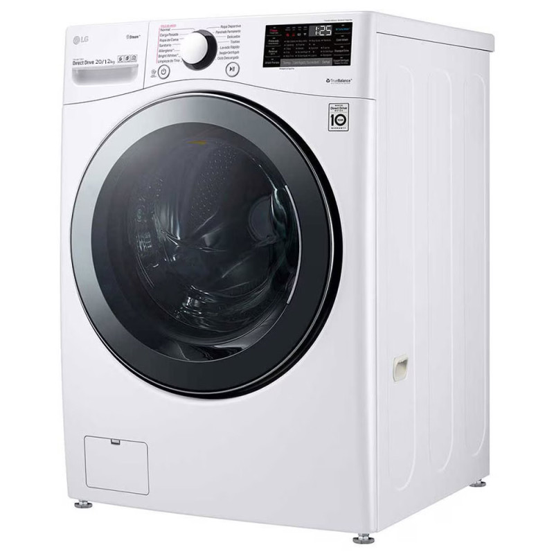 طراحی درب و بدنه ماشین لباسشویی 20 کیلوگرمی و خشک کن 12 کیلوگرمی ال جی WDV2102WRV