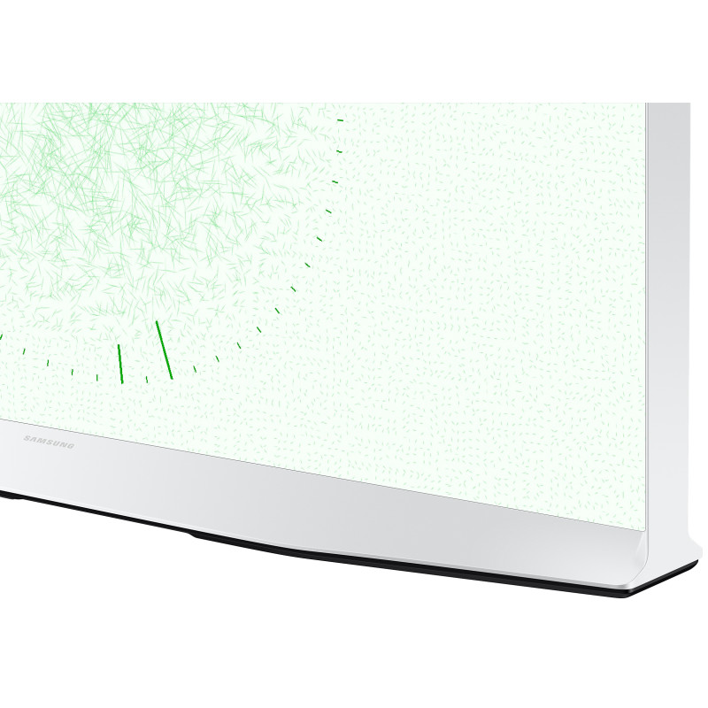 طراحی حاشیه های تلویزیون سامسونگ 65LS01D رنگ سفید