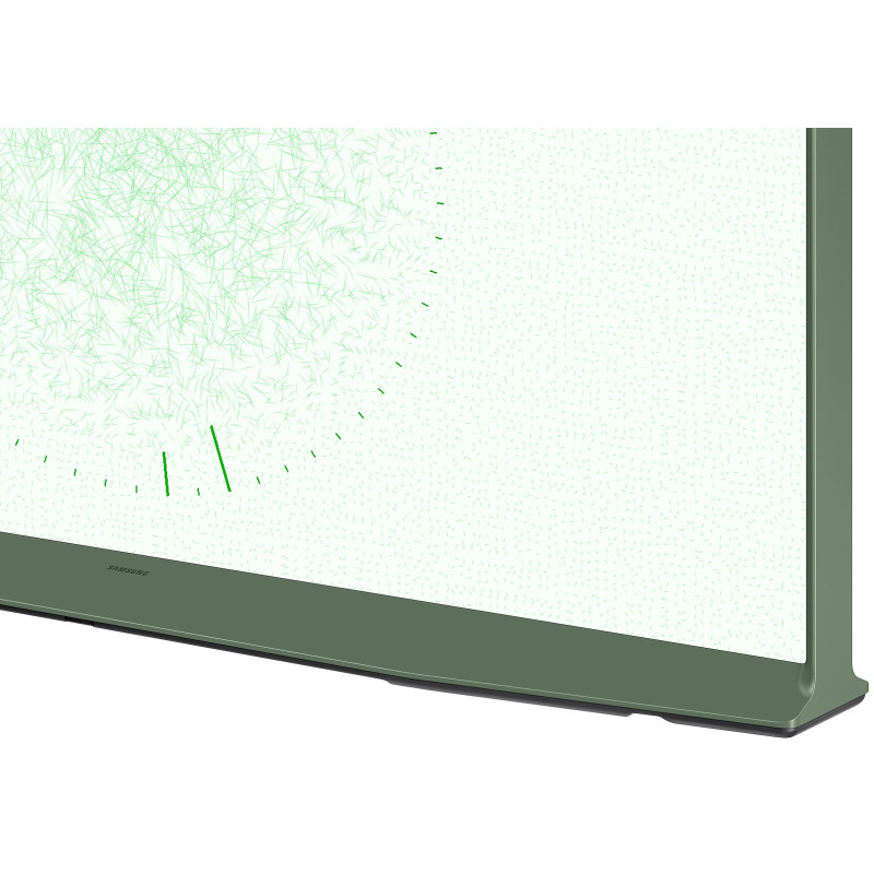 طراحی قاب و حاشیه های اطراف صفحه نمایش تلویزیون سامسونگ 50LS01D رنگ سبز