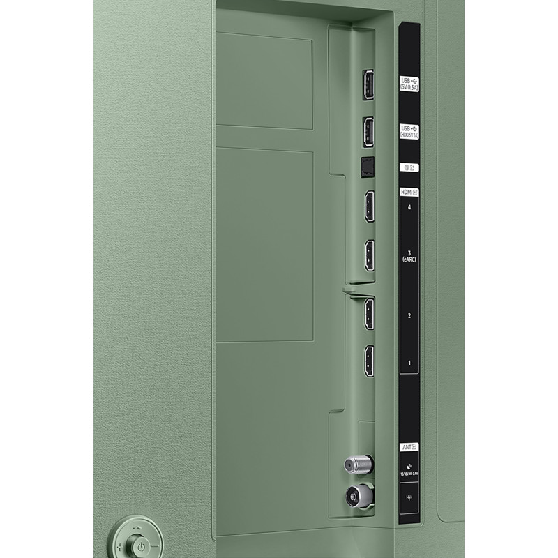 پورت های ورودی خروجی تلویزیون Samsung 43LS01D رنگ سبز (Ivy Green)