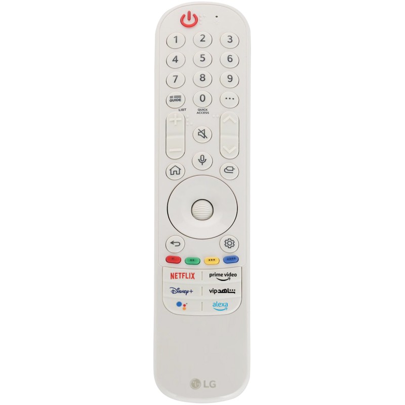 ریموت کنترل جادویی، هوشمند و بلوتوثی ال جی مدل MR24GA رنگ سفید تلویزیون LG LX1 سایز 55 اینچ محصول 2024