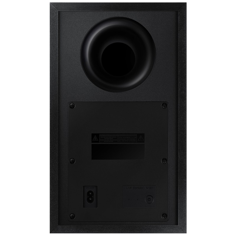نمای پشت ساب ووفر مدل PS-WC75B در ساندبار سامسونگ HW-Q700C