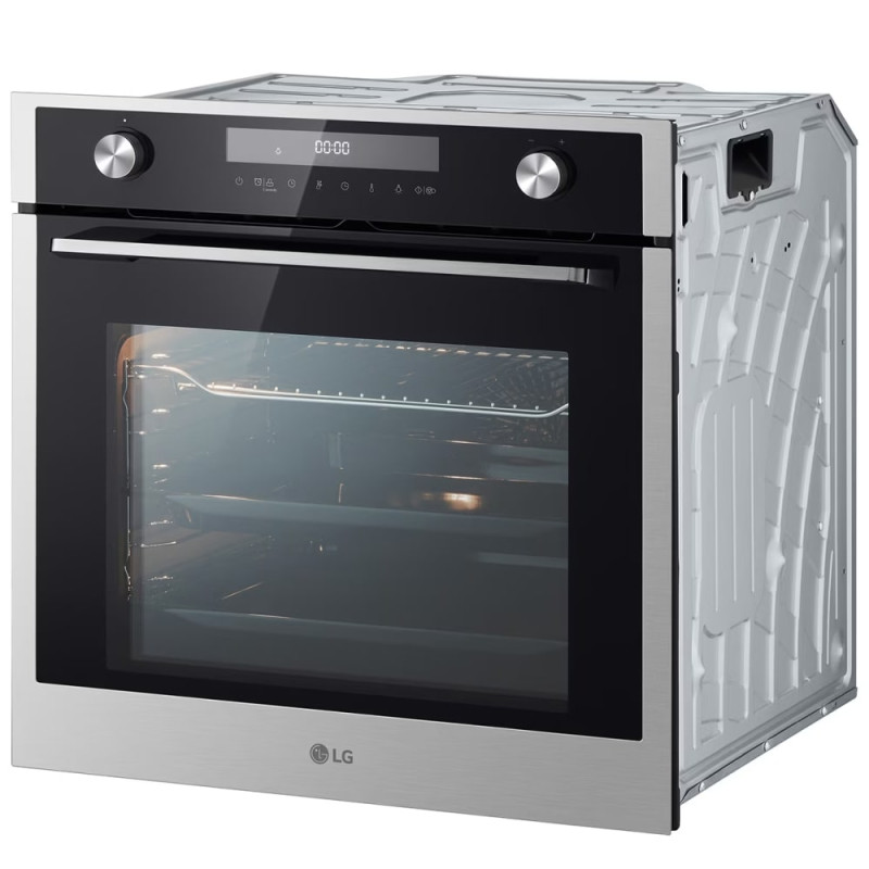 نمای کناری فر توکار برقی ال جی مدل WSEZM7225S2 رنگ نقره ای