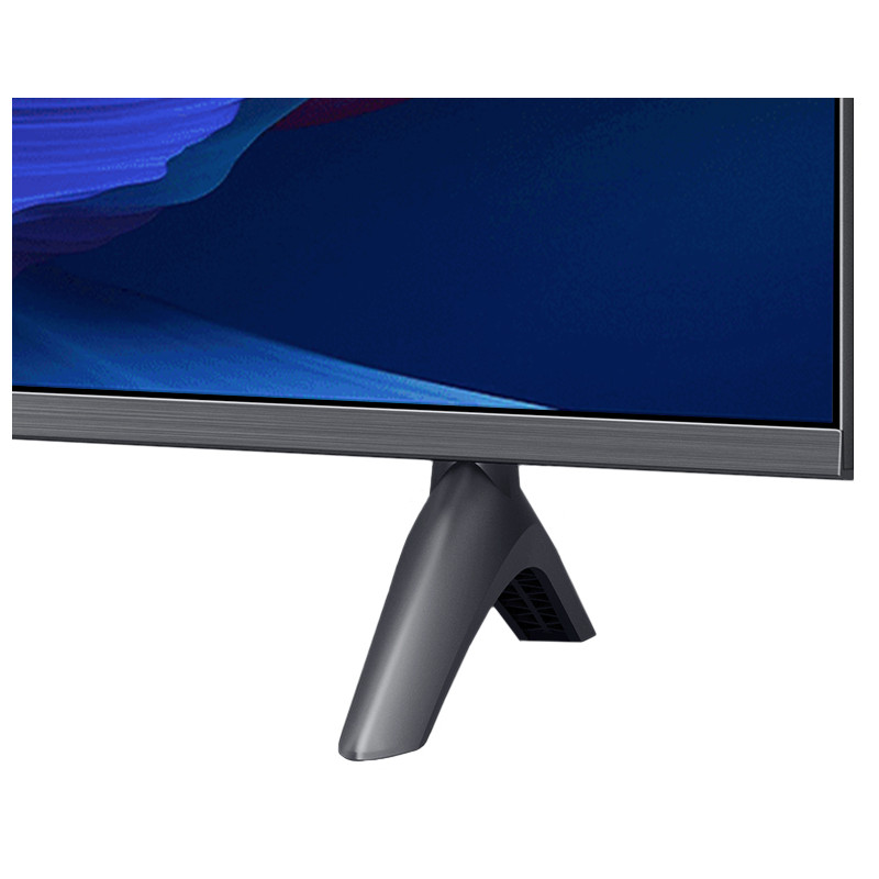 پایه های دو شاخه و پلاستیکی فلزی تلویزیون 75A Pro 2026 با قابلیت تنظیم در 2 حالت مختلف (Wide Position و Narrow Position)