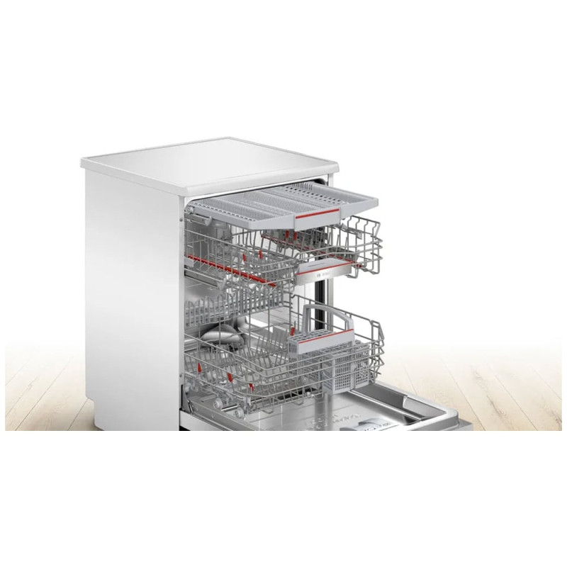 خرید ماشین ظرفشویی بوش مدل bosch sms6zcw37q با ظرفیت 14 نفره و سه طبقه ی مخصوص ظروف