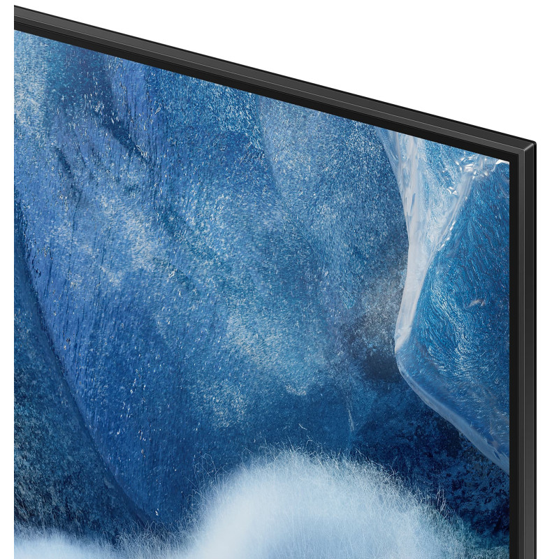 حاشیه ها و قاب باریک اطراف صفحه نمایش تلویزیون سامسونگ 55Q8F محصول 2025 مونتاژ مجارستان و اسلواکی