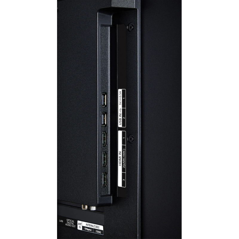 پورت های ورودی خروجی کناری تلویزیون ال جی 55UA7350 محصول 2025