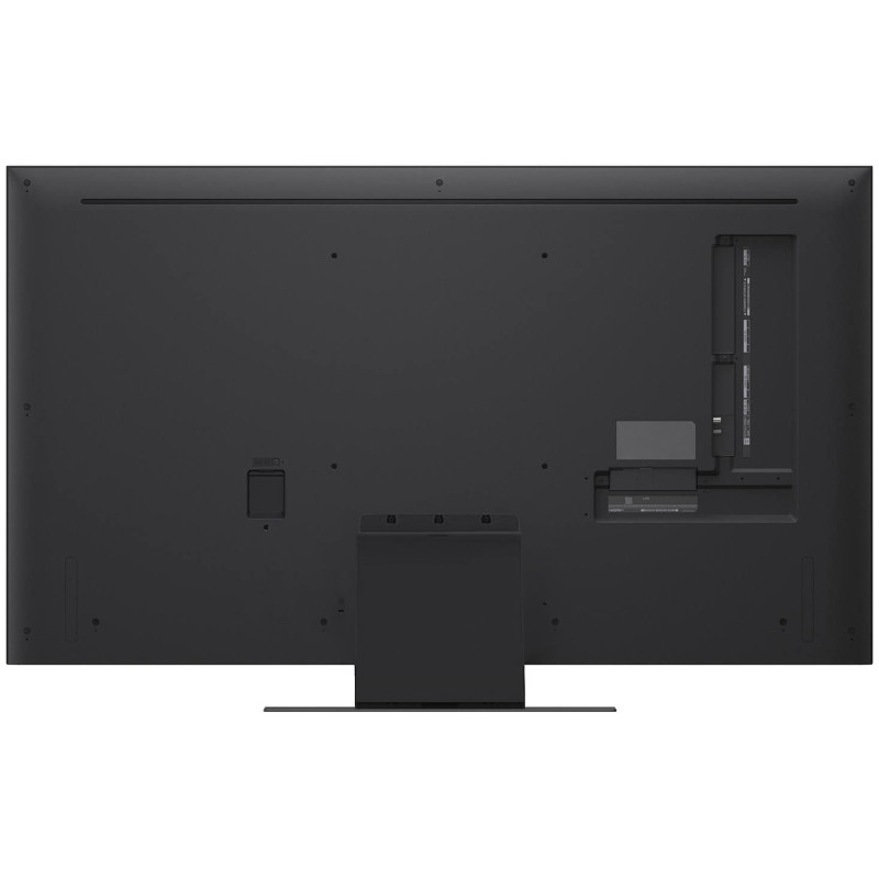 طراحی و نمای پشت تلویزیون ال جی 55QNED86 QNED Evo Edge MiniLED مونتاژ لهستان با پایه نصب شده در حالت ساندبار