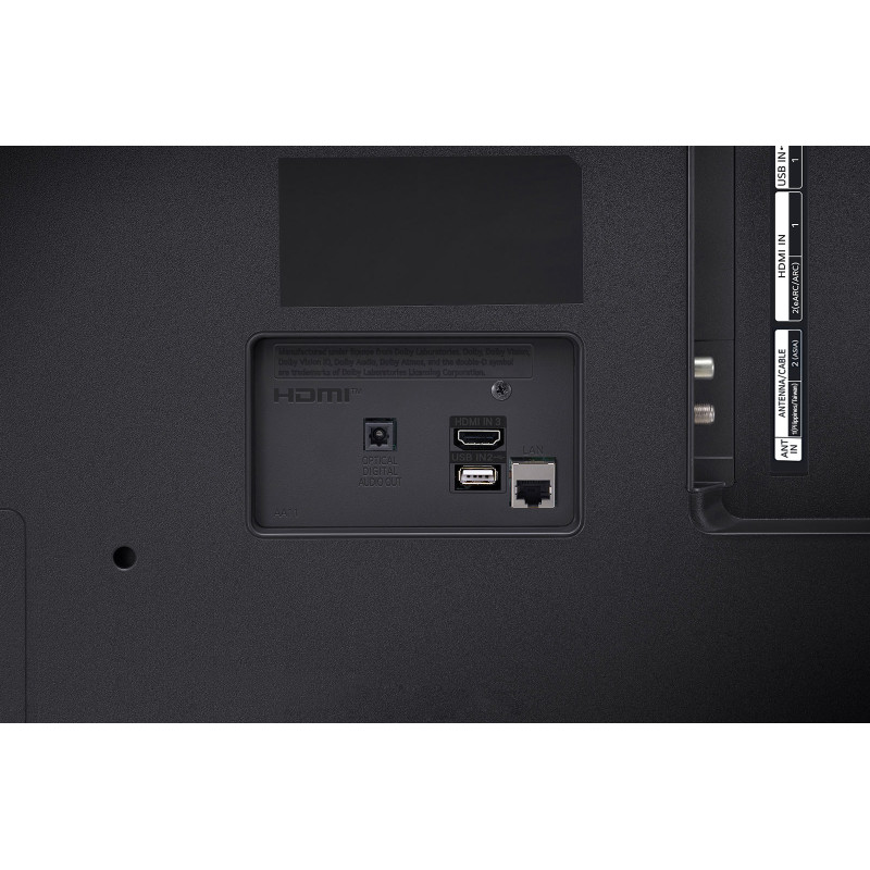 پورت های ورودی خروجی پشت تلویزیون ال جی 55UT801C مونتاژ اندونزی (سفارش تایلند)