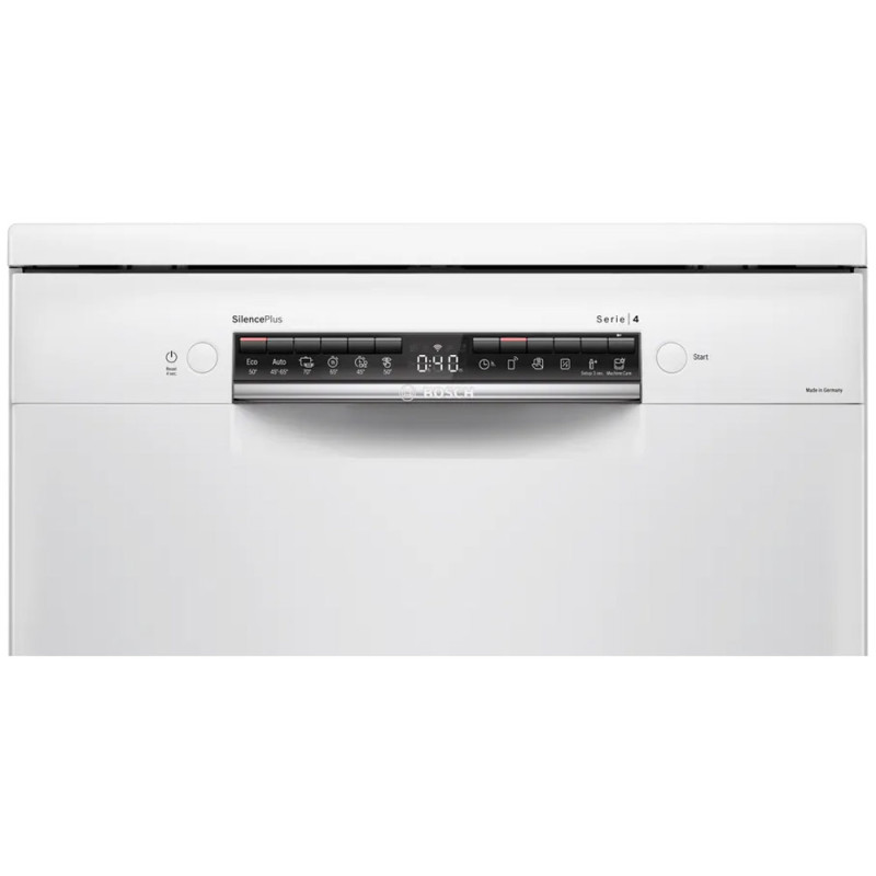 دکمه های کنترلی و صفحه نمایش ماشین ظرفشویی بوش SMS4ECW26M رنگ سفید