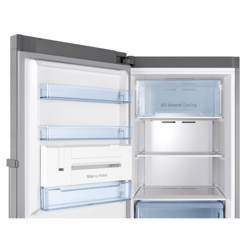 نمای داخلی فریزر سامسونگ rz32 رنگ سیلور