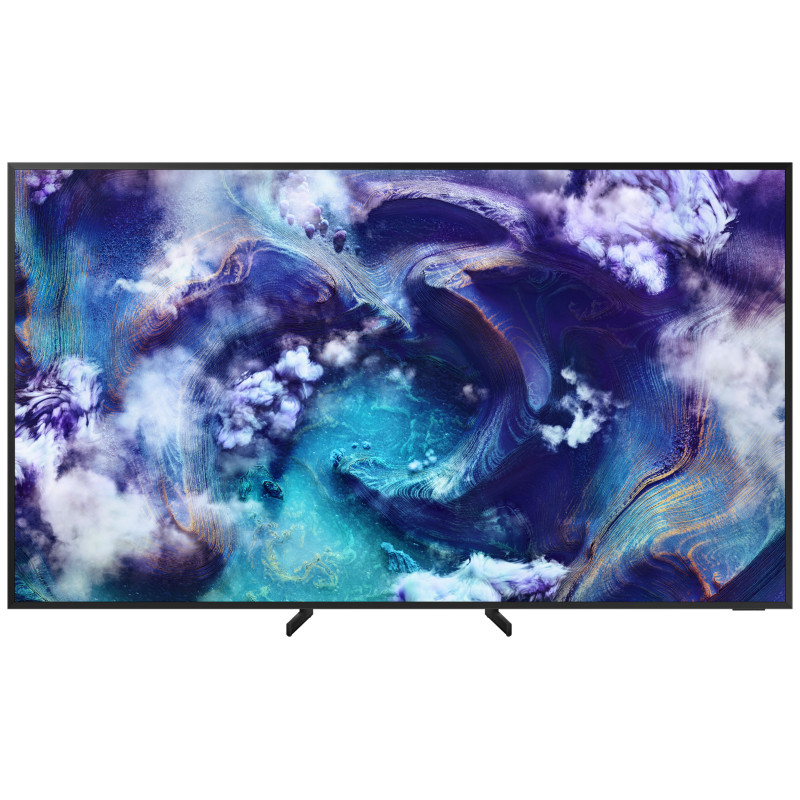 تلویزیون سامسونگ 75QN900F در حالت پایه های نزدیک به هم (Narrow Position)