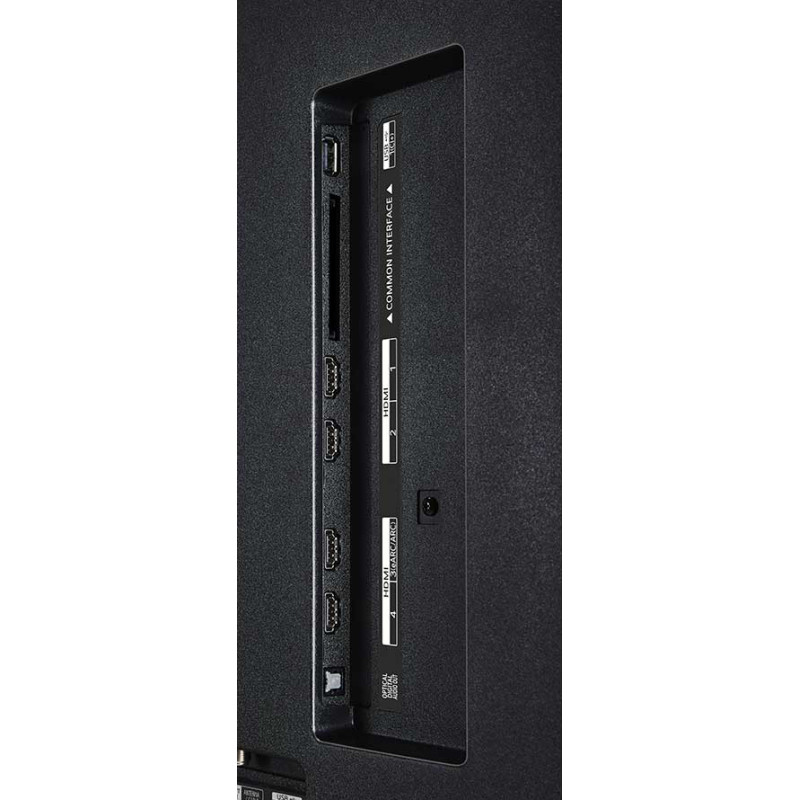 پورت‌‌های ورودی خروجی کناری تلویزیون ال جی 65QNED93 محصول 2025 مونتاژ لهستان