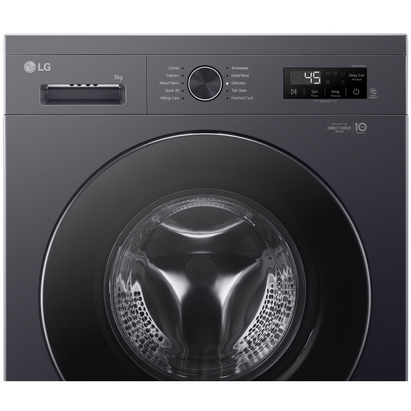 ماشین لباسشویی ال جی Y1 یا WY1409MVP محصول 2025 رنگ دودی