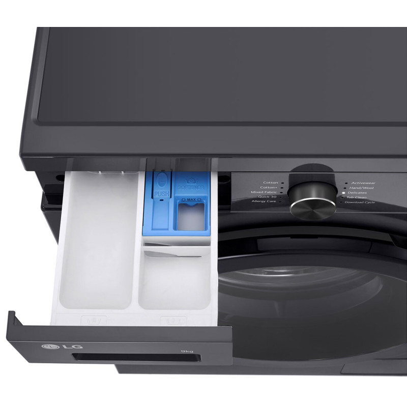 مخزن مواد شوینده یا جاپودری ماشین لباسشویی ال جی WY1409MVP (F4Y2VYPYJ) رنگ دودی محصول 2025