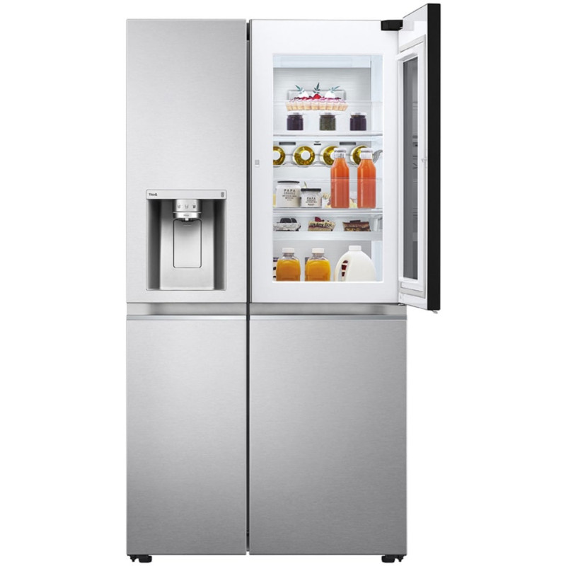 درب در درب یخچال فریزر ال جی GCX-287TVS رنگ نقره ای محصول 2025