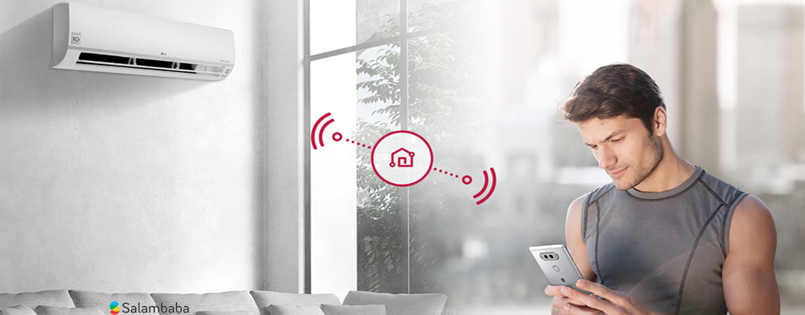 کنترل کولرگازی اینوتر دار ال جی با برنامه هوشمند Smart ThinQ