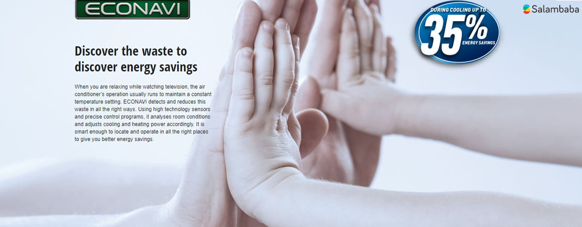 صرفه جویی در انرژی با کولر گازی پاناسونیک 24000