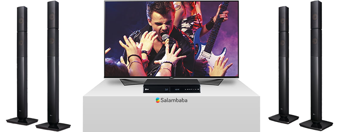 طراحی بلندگوهای سینما خانگی ال جی LHB655N