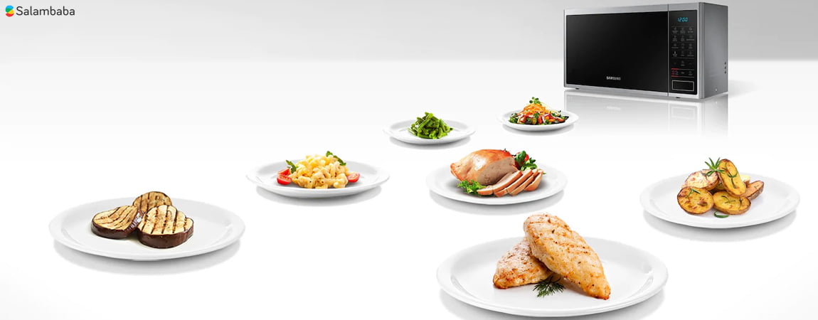 حالت های مختلف غذایی با مایکروویو سامسونگ MG40J5133AT