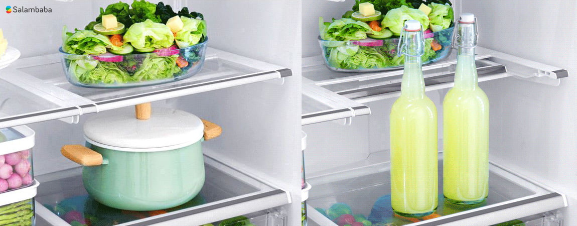 قفسه تاشوی ساید بای ساید ال جی X334