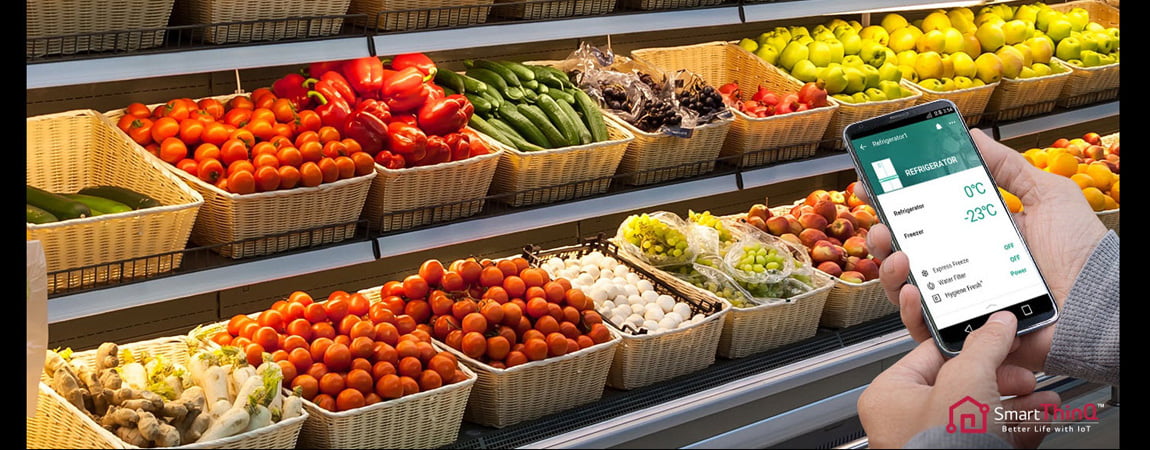 قابلیت SmartThinQ در یخچال ساید بای ساید ال جی x29