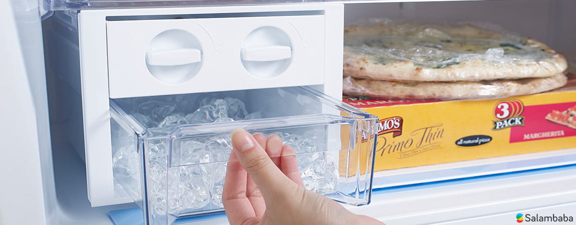 آب سردکن و یخساز یخچال فریزر ال جی B872