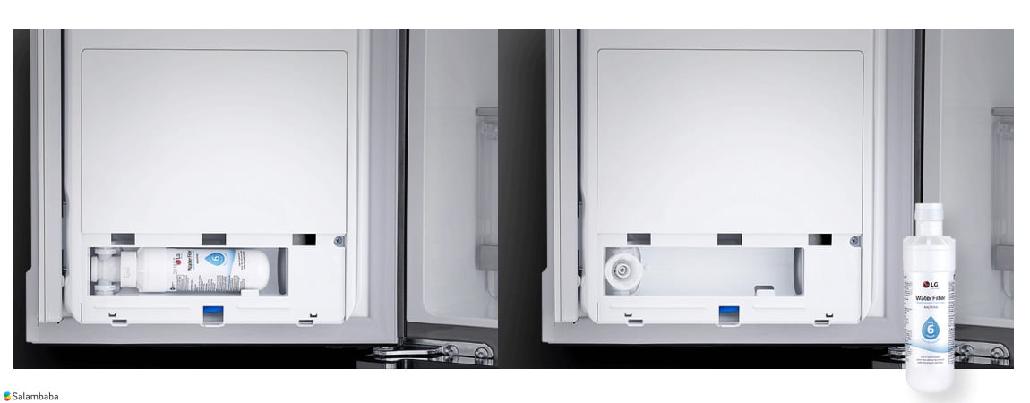 آبی شیرین با فیلتر تصفیه آب یخچال ال جی X39