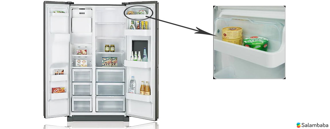 قفسه لبنیات ساید بای ساید سامسونگ Z1