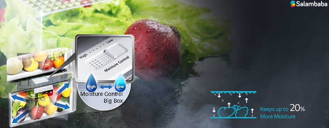 کشوی حفظ رطوبت Moisture Control یخچال دو قلو سامسونگ RZ28-RR35