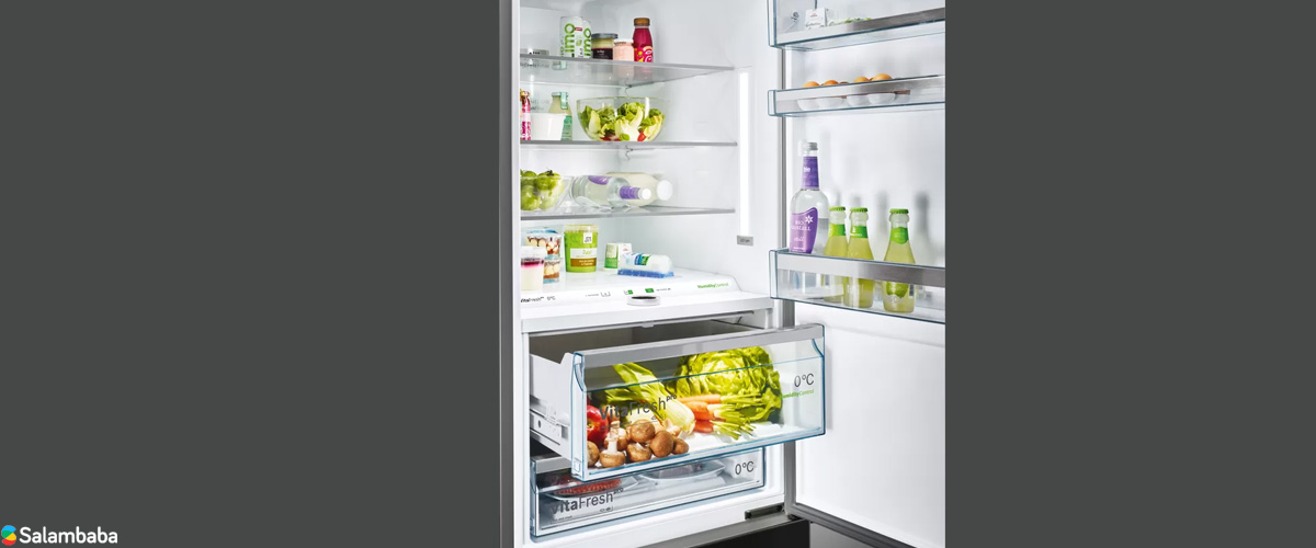 لامپ های LED در یخچال ساید بای ساید بوش KAG90AI204